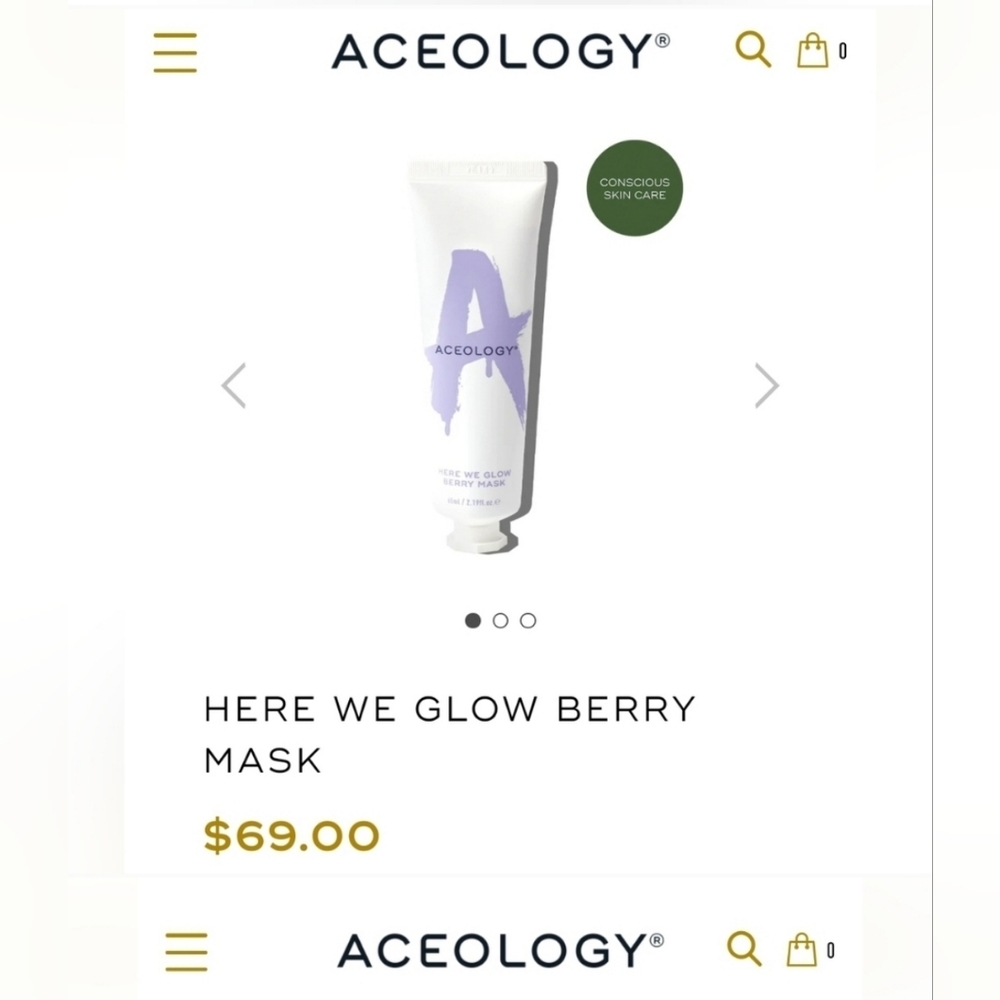 Aceolgy Here We Glow Berry Renewing Mask - Picture 2 of 9